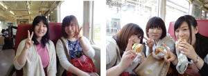 会場までの移動の写真です