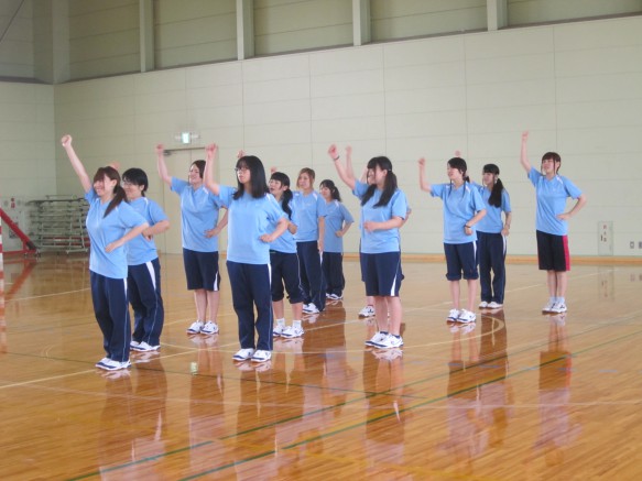 皆の動きがぴったり♪