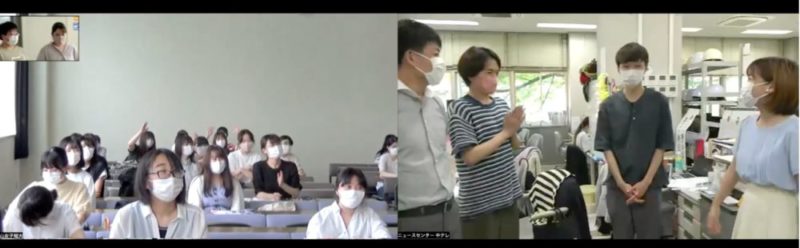 オンラインでつながる福島中央テレビと教室の学びは、和やかながらも白熱した授業となりました